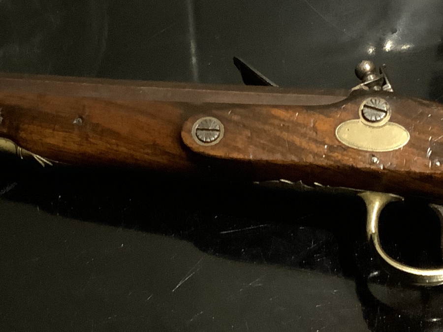 Antique Flintlock pistol P Whitney Cork