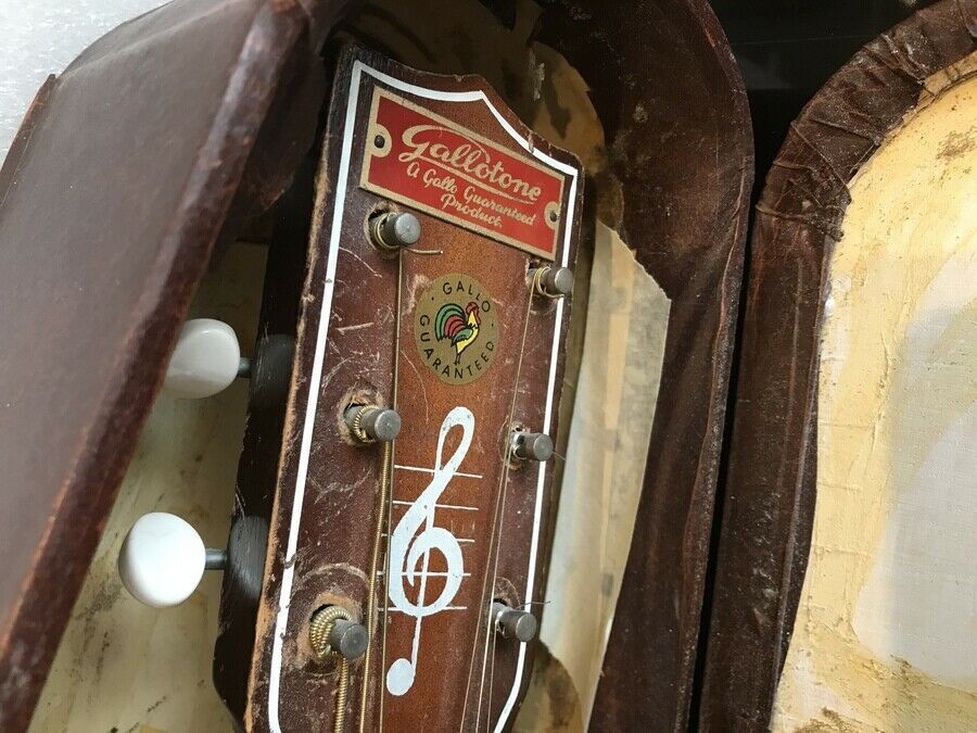 Antique Gallotone Champion acoustic guitar