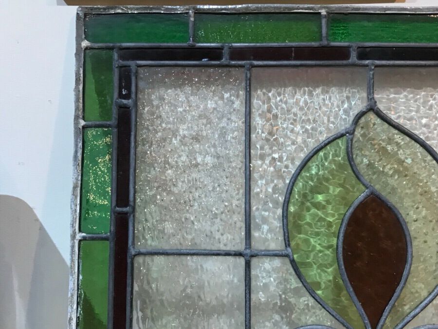 Antique Stained glass panel
