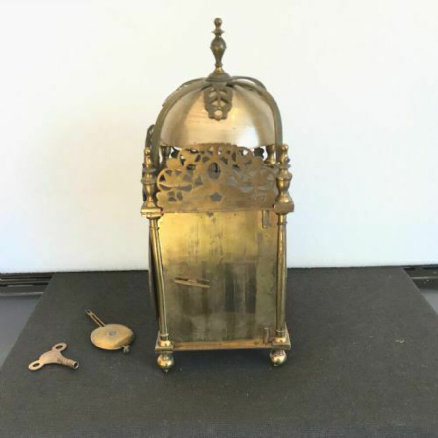 Antique Lantern Clock by Winterhalder & Hofmeier Germany 1900