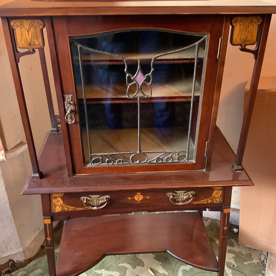 Antique Stunning Art Nouveau display cabinet