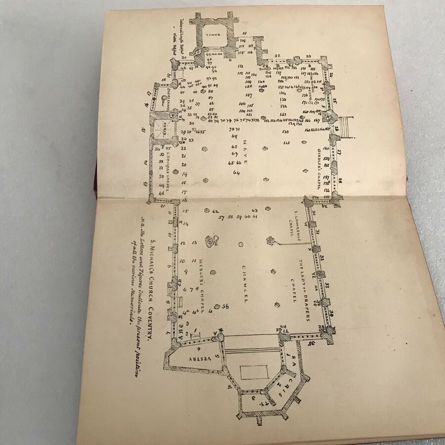 Antique St Michael’s Church Coventry before the Bombing Rare Book