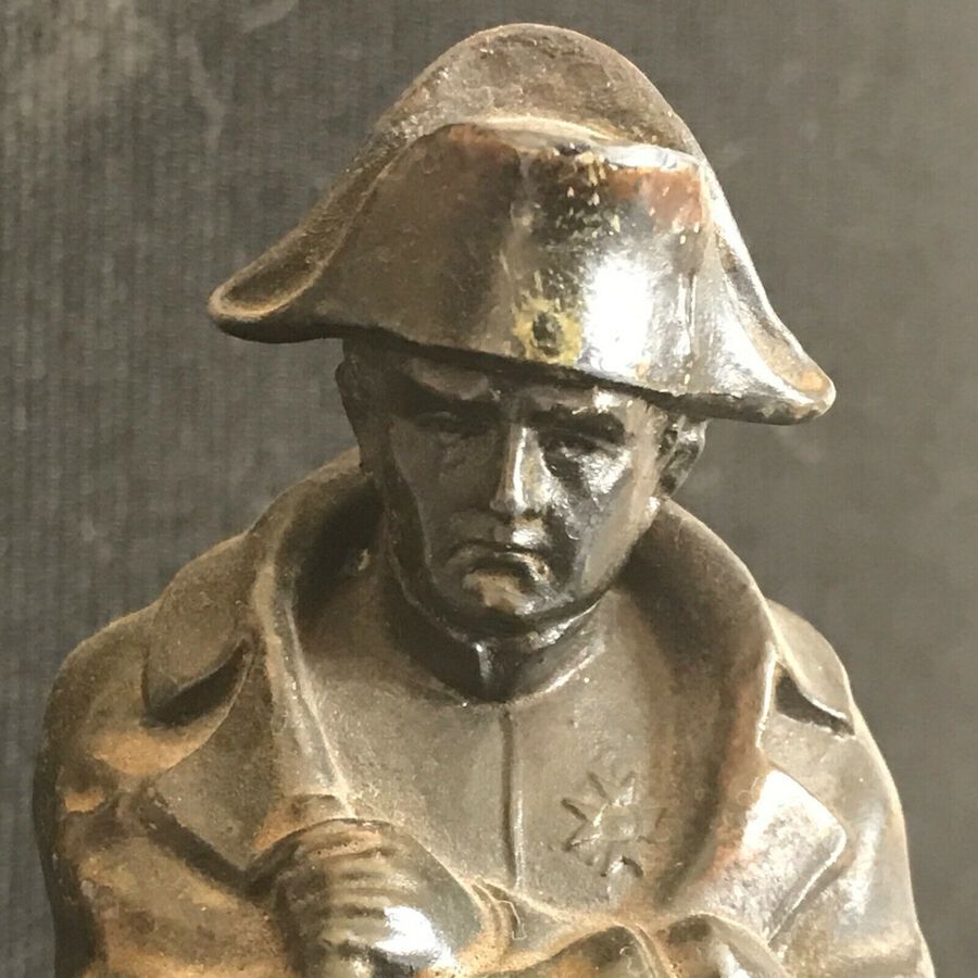 Antique Napoleon figure in solid bronze circa 1850