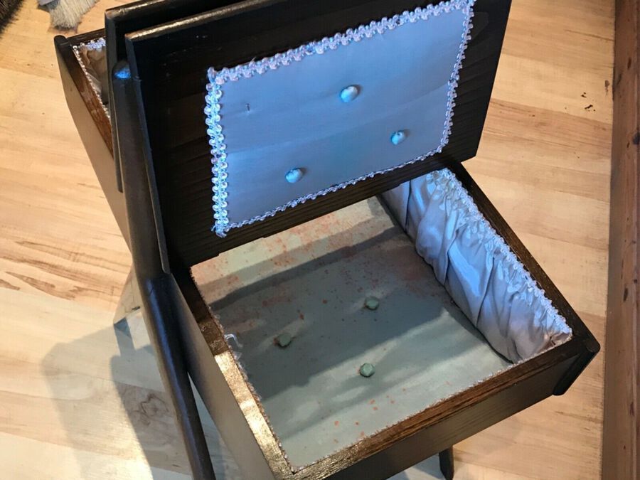 Antique ERCOL sewing box