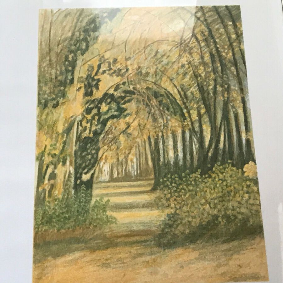 Antique Michael Carlo “ Oak Grove “ Limited Edition Signed Print
