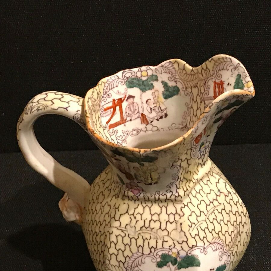 Antique Chinese hand painted Jug