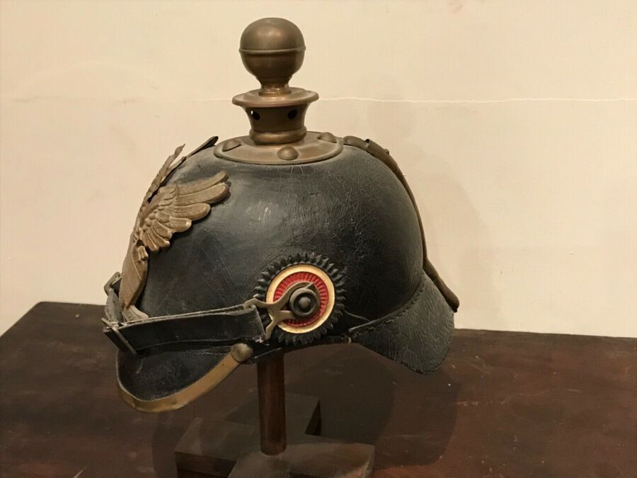 Antique German late19th century military helmet