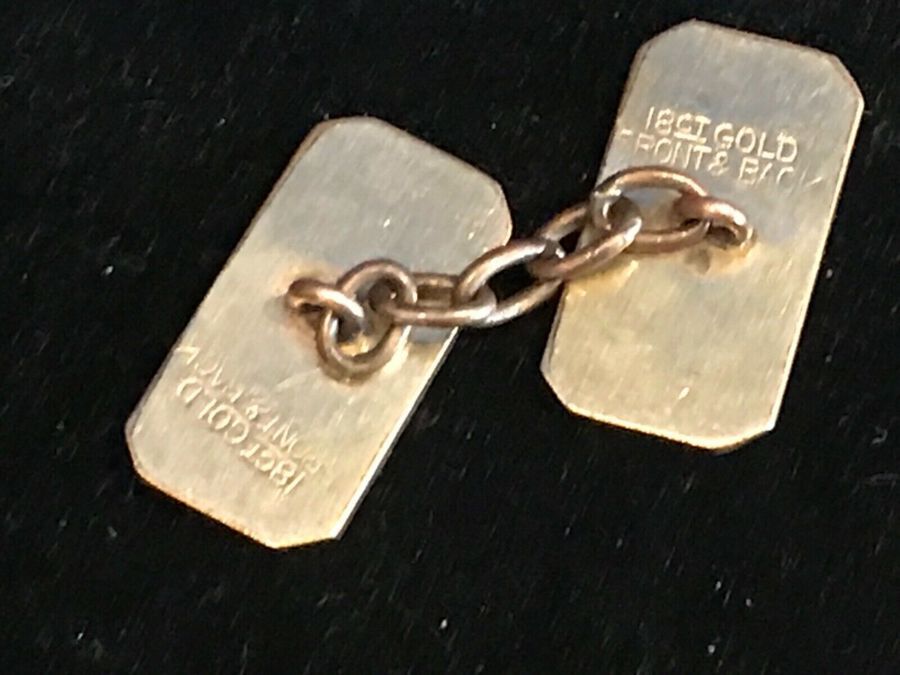 Antique Gold 12 carat man’s cuff links