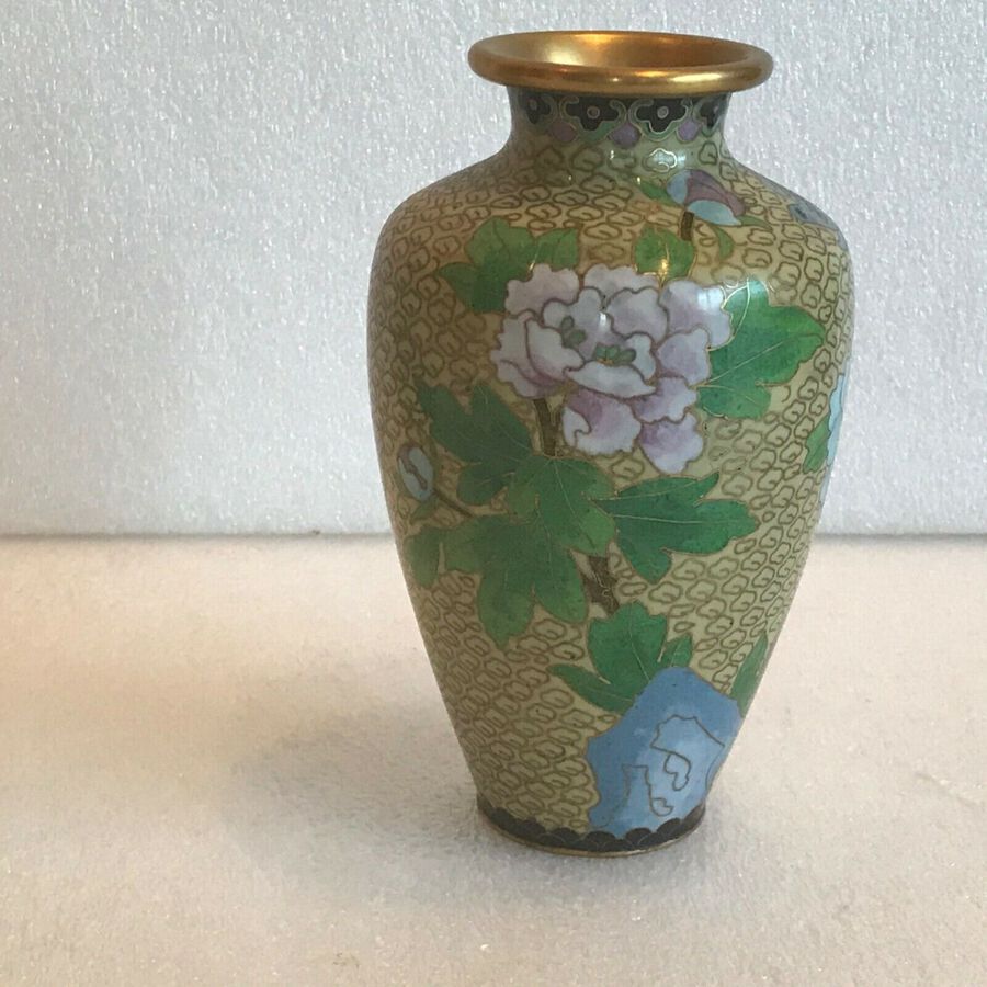 Antique Antique Oriental Cloisonne Vases