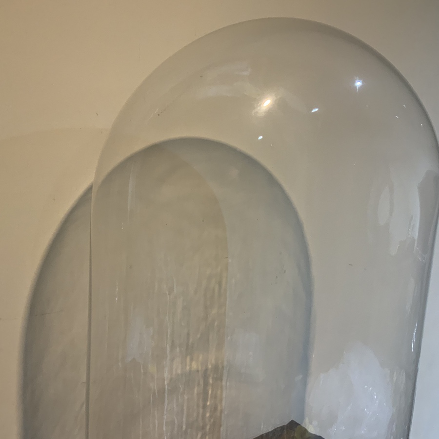 Antique Glass Dome for Skeleton Clock Victorian 