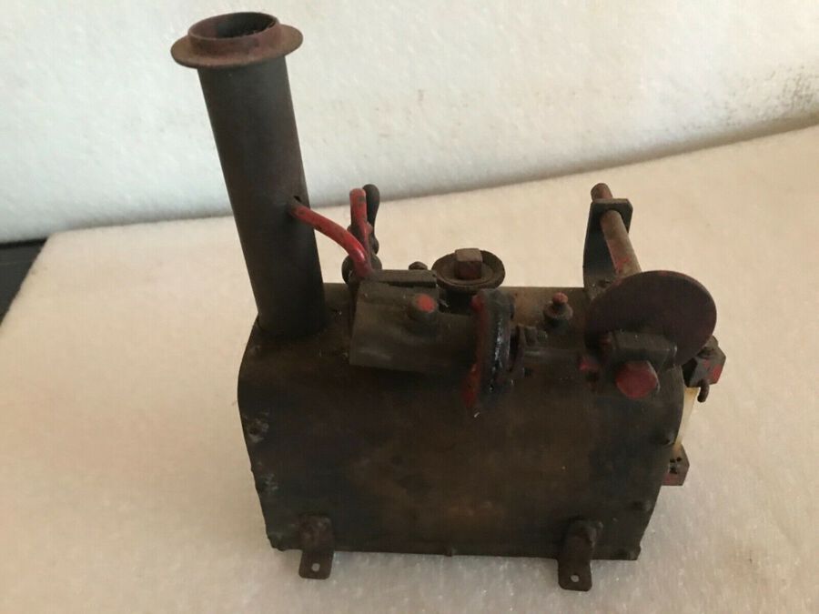 Antique Steam driven static engine and boiler