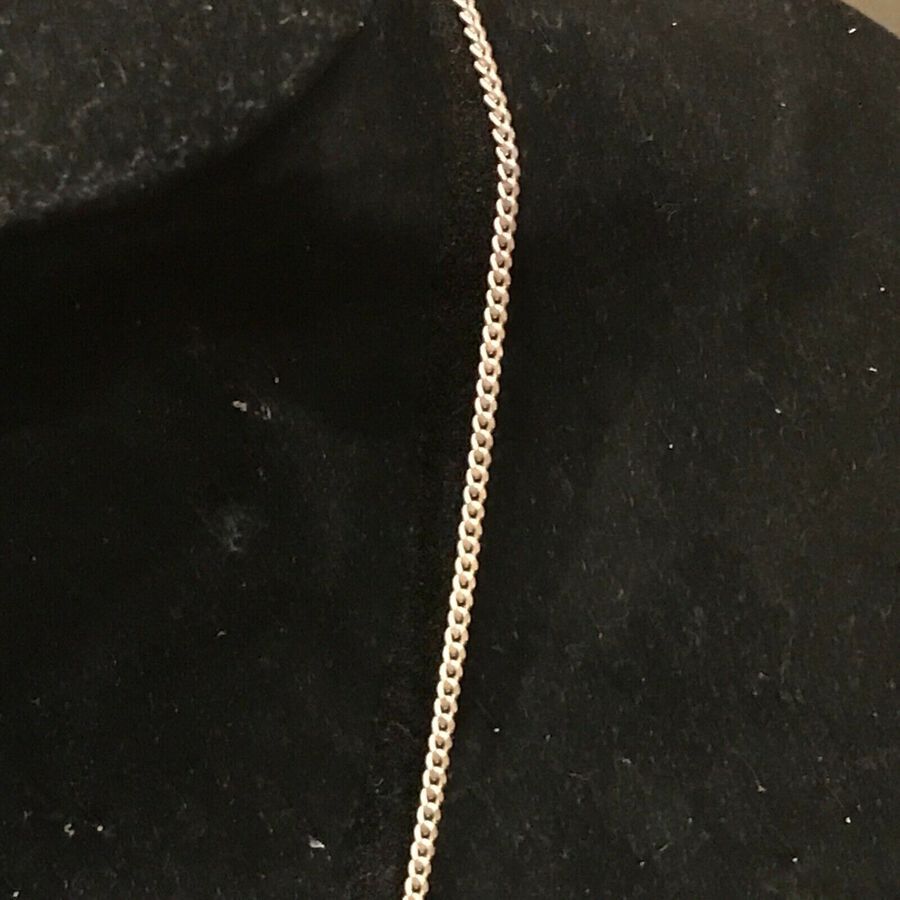 Antique Solid silver locket necklace