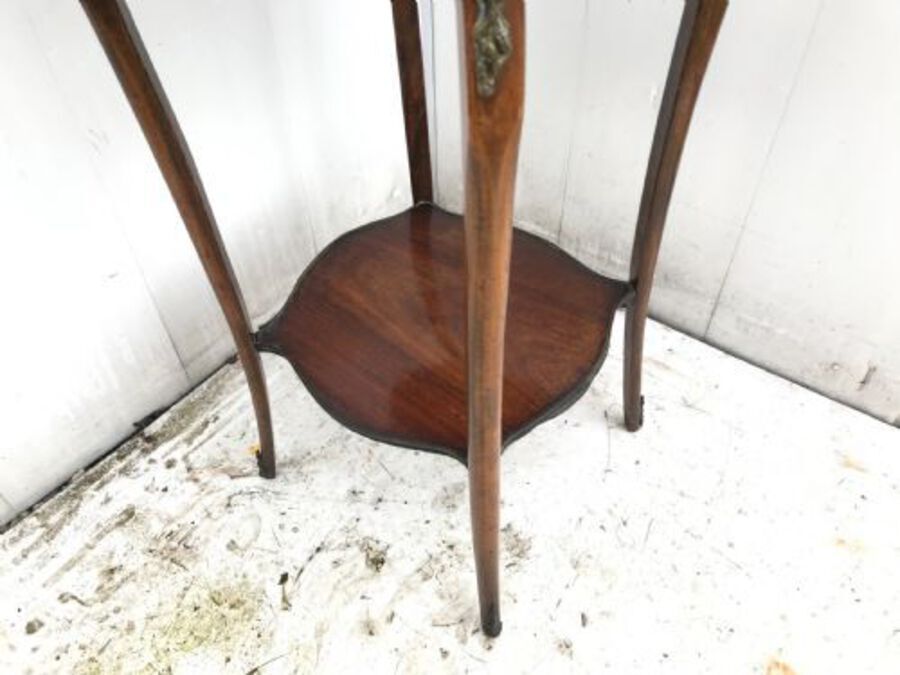 Antique Beautiful inlaid French Kingwood side table