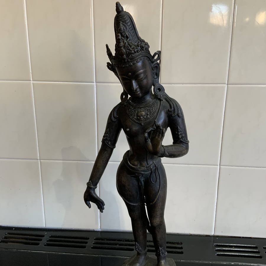 Antique Indian bronze Deity figure 18th century