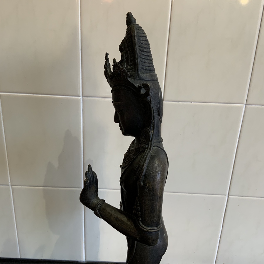 Antique Indian bronze Deity figure 18th century