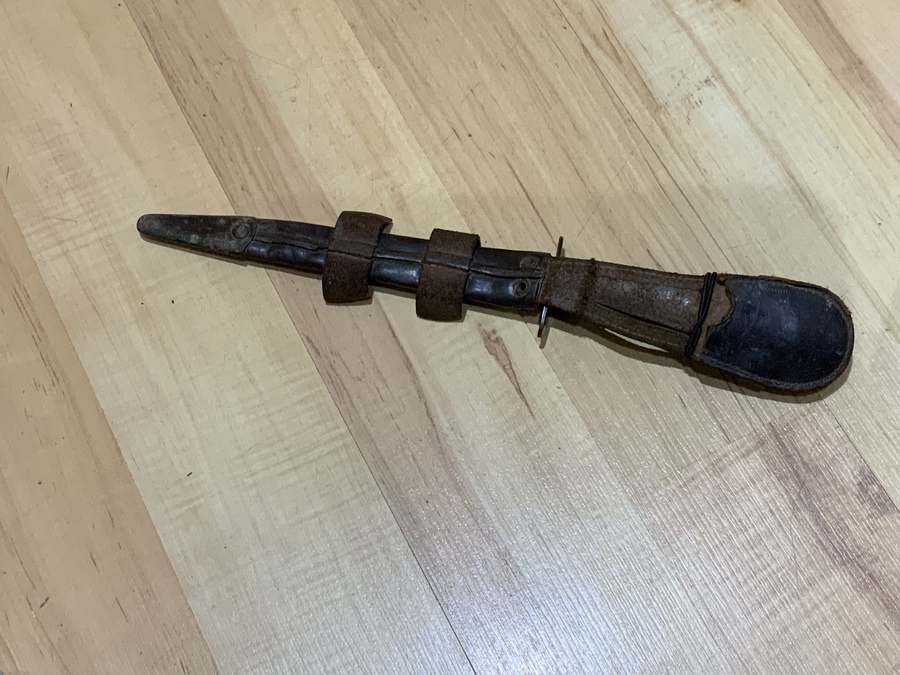 Antique British Commando’s fighting knife and scabbard 1940’s