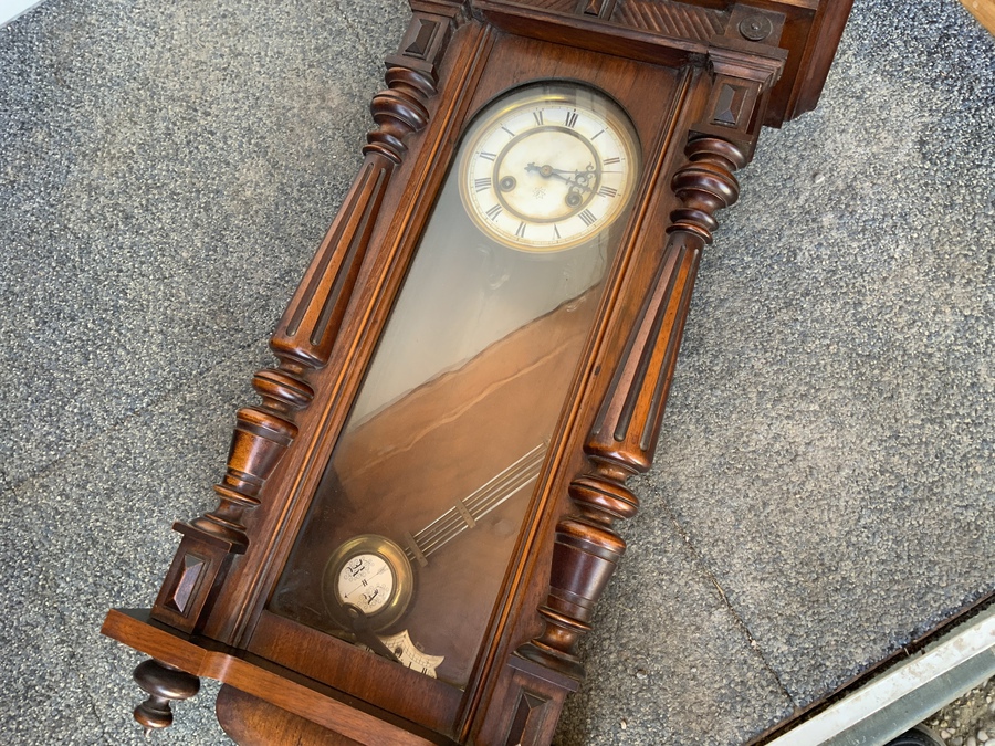 Antique Vienna wall clock.
