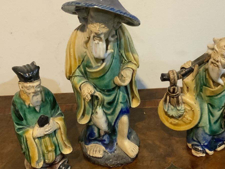 Antique Chinese pot figures