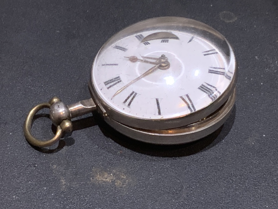 Antique Rare verge pocket watch London 