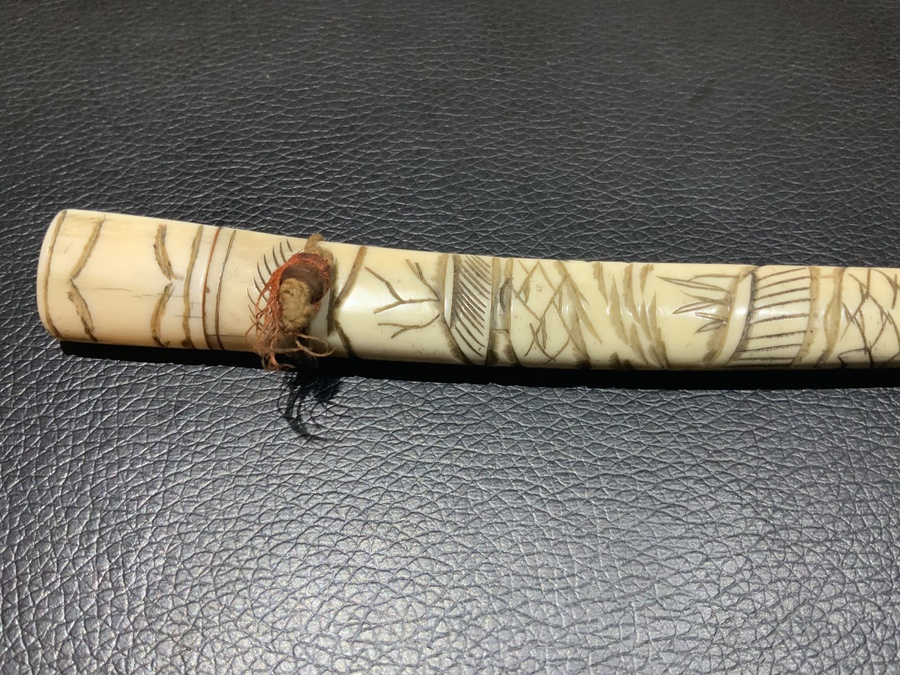 Antique Japanese carved Bone Knife