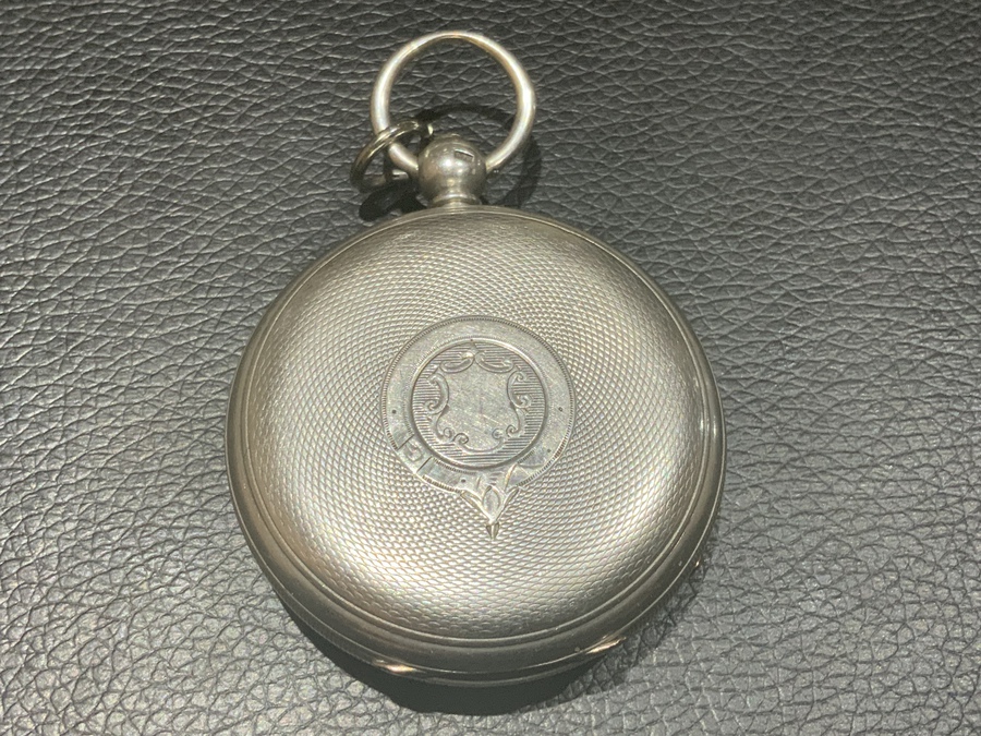 Antique Pocket watch silver cased Coventry maker Adam Burgess