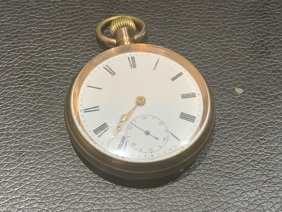 Pocket watch Coventry maker H Williamson  gold filled case