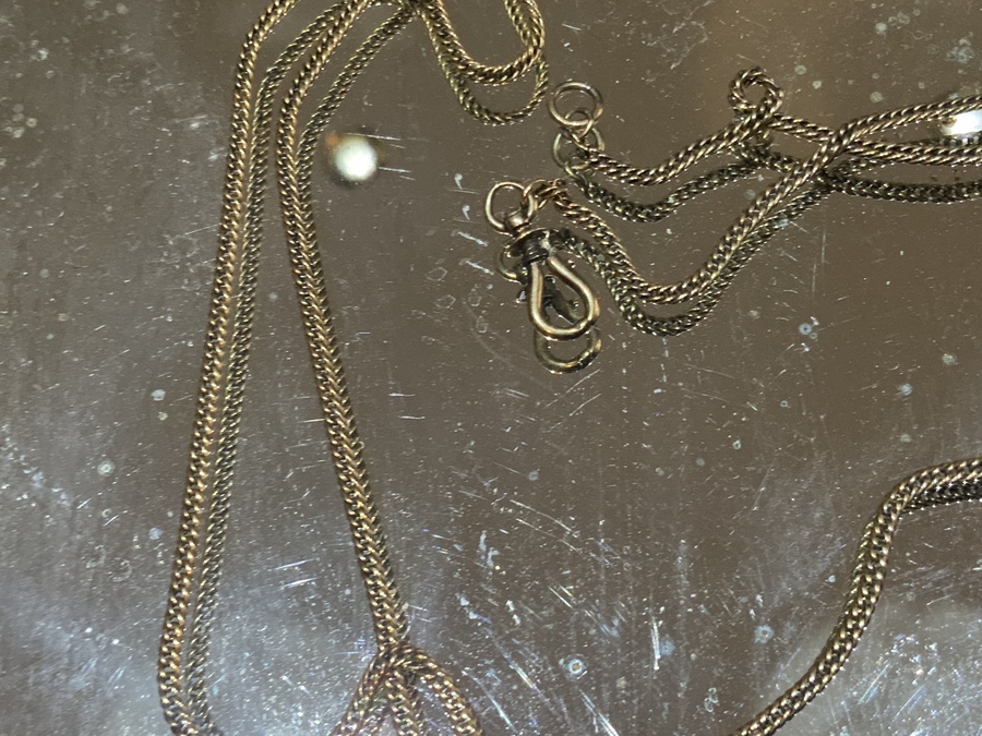Antique Ladies long 9CT gold chain