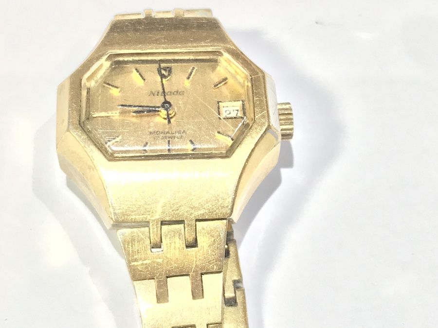 Antique Nivada  Monalisa Ladies gold plated wristwatch