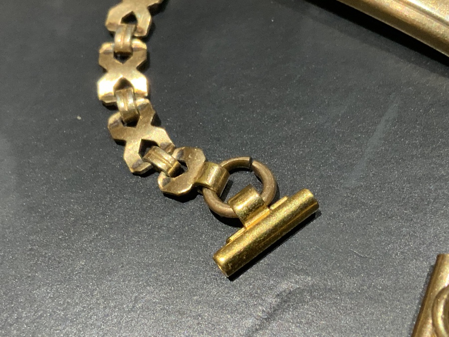 Antique Antique gold plated ladies wristwatch chain