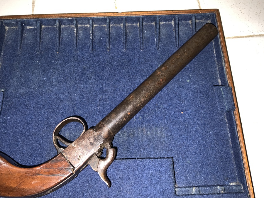 Antique Rare early Victorian percussion Boot pistol