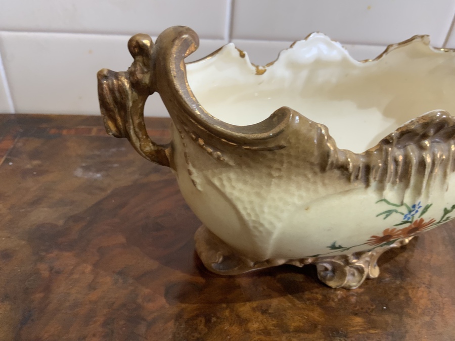 Antique Beautiful dish/planter Austrian fine bone china 1860’s perfect