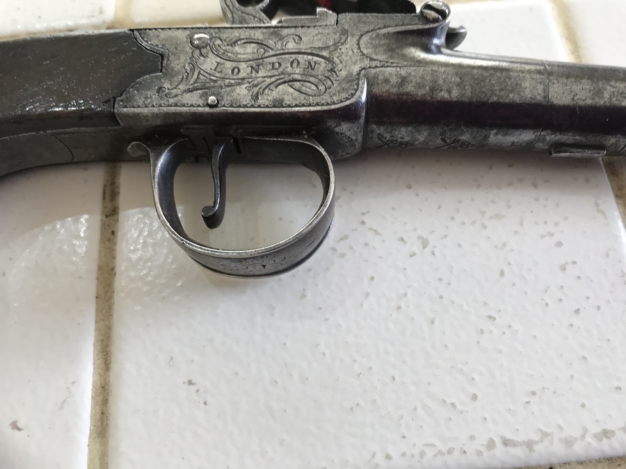 Antique Queen Ann Belt pistol by Jackson of London 