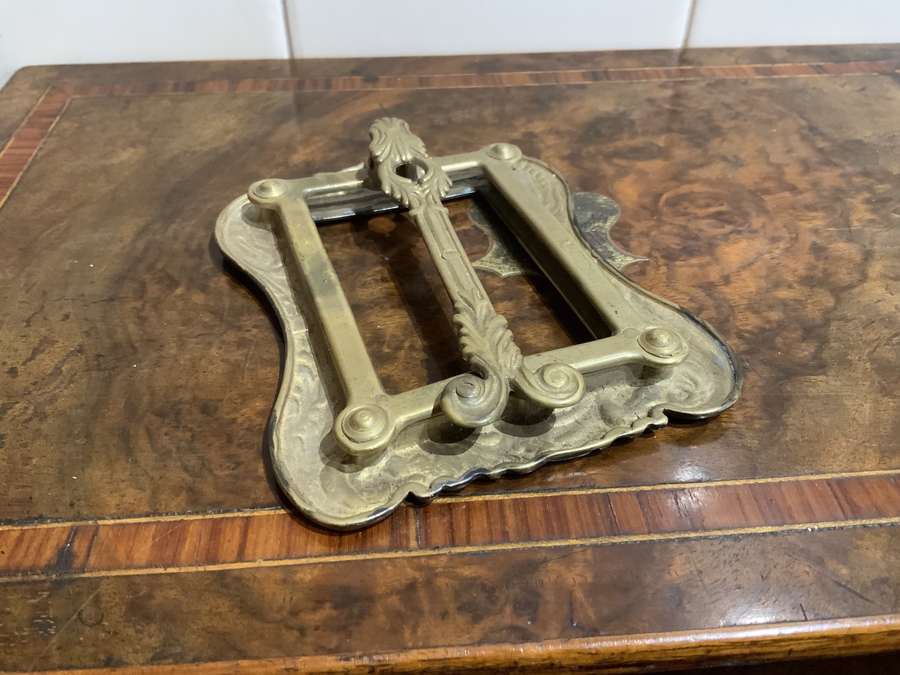 Antique Georgian picture frame brass gilt