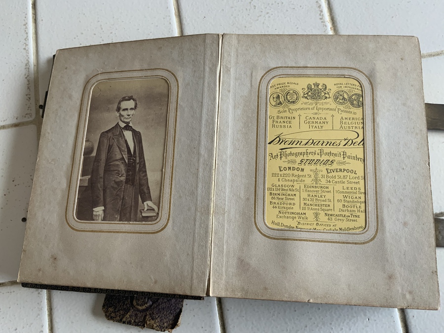 Antique Abraham Lincoln's English side of the Families Album