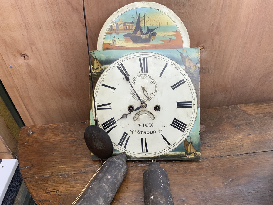 Antique Grandfather Clock Mahogany 8 day late Georgian 