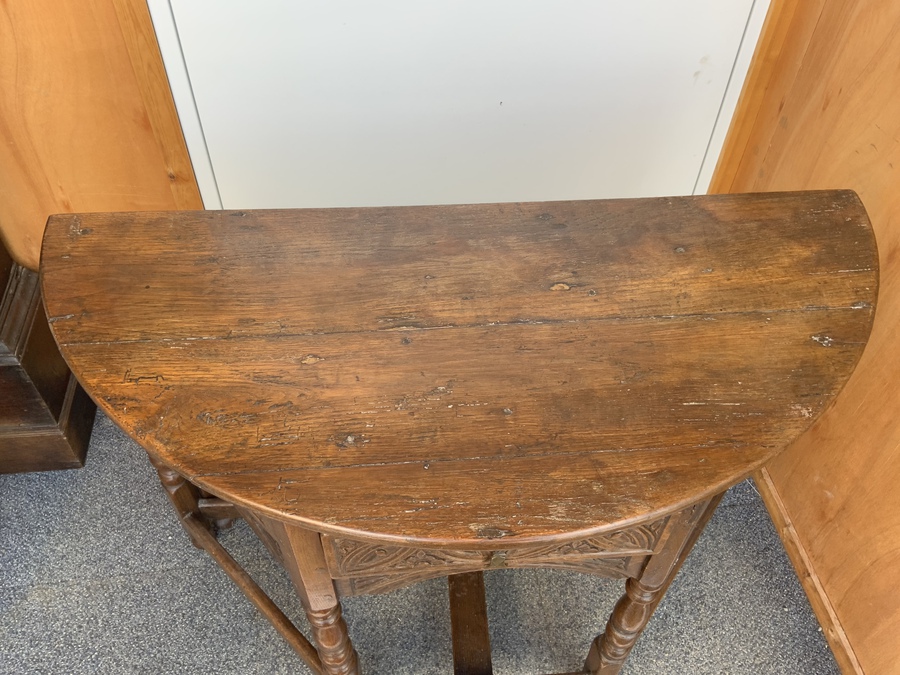 Antique Credence table 1750’s oak peg jointed