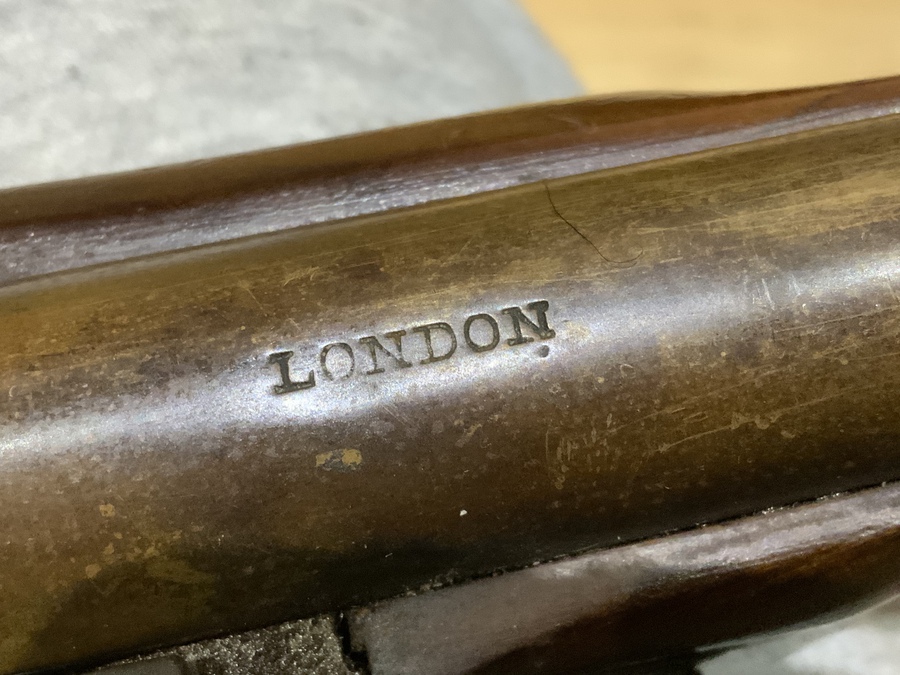 Antique Flintlock pistol by Ketland London brass barrel 