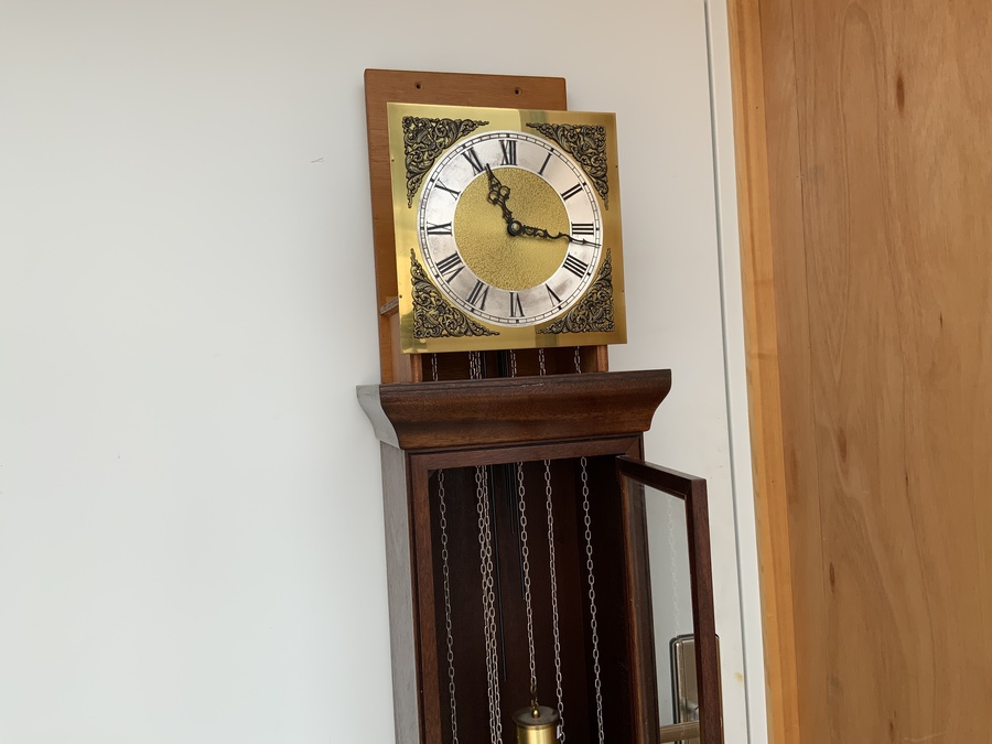 Antique Long cased Clock triple weight  driven musical 