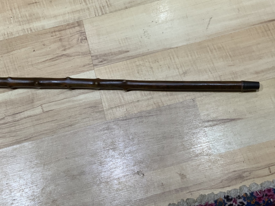 Antique Irish Blackthorn walking stick sword stick superb 
