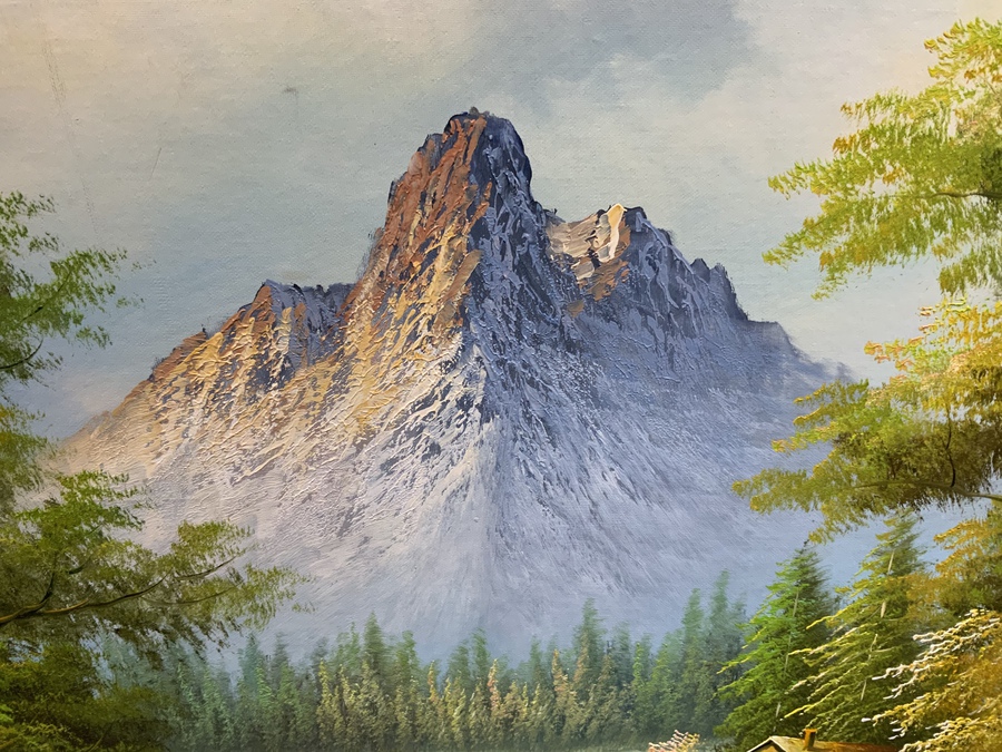 Antique Matterhorn Switzerland Painting 