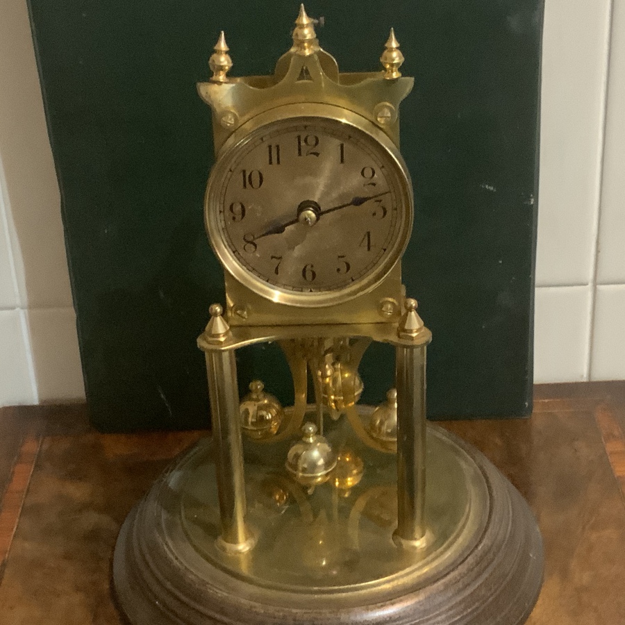 Antique 100 day glass domed Clock