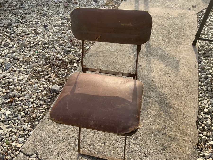 Antique Vintage folding child’s chair original condition 