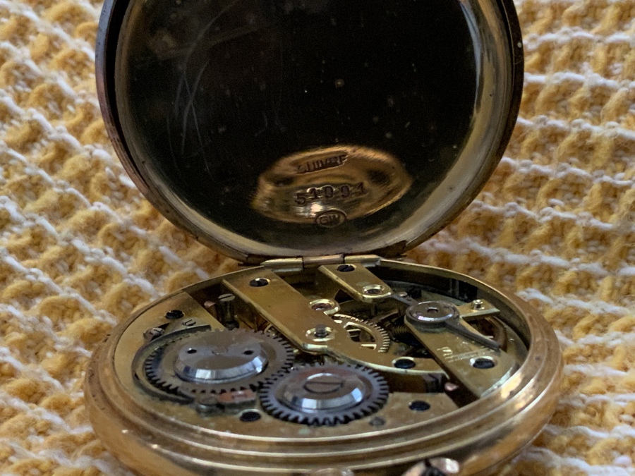 Antique 18 Kt Gold Half Hunter fob/pocket Watch