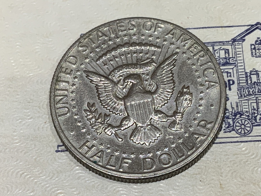 Antique USA HALF DOLLAR COIN 1972