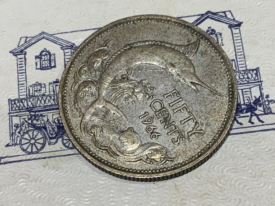 Antique BAHAMA silver coin