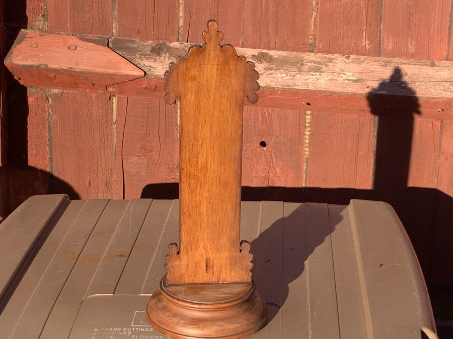 Antique Desk’s top Thermometer walnut encased Victorian 