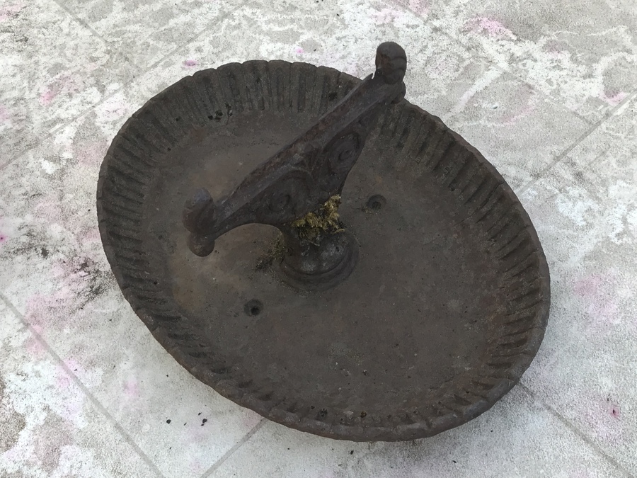 Antique Victorian caste iron foot scraper