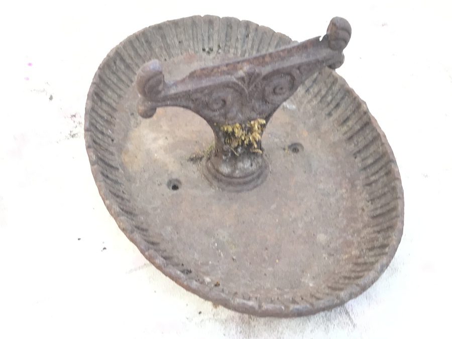 Antique Victorian caste iron foot scraper