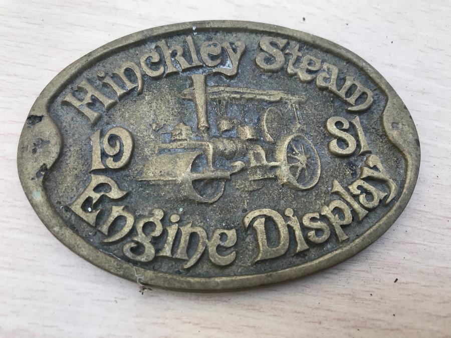 Hinckley Steam Engine display 1981 plaque