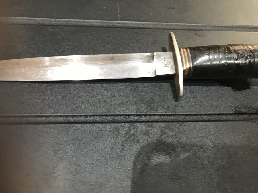Antique Fighting Knife Will Rogers Sheffield 